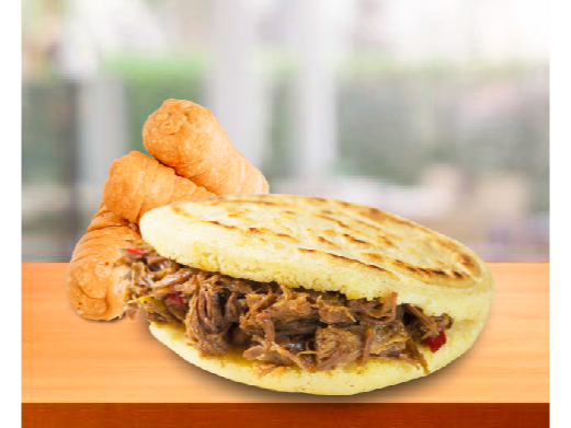 1 Arepa Clásica + 3 Tequeños + 1 Salsa