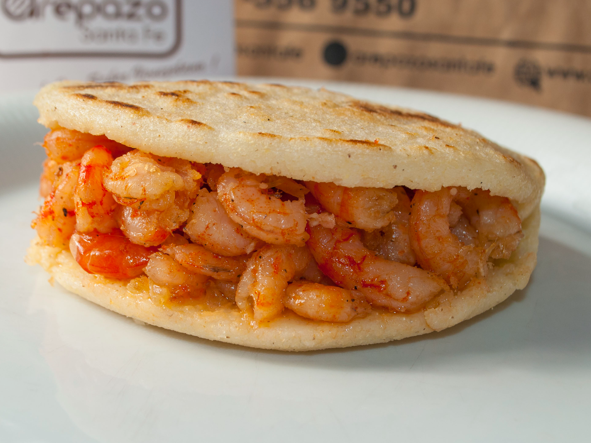 Arepa de Camarones