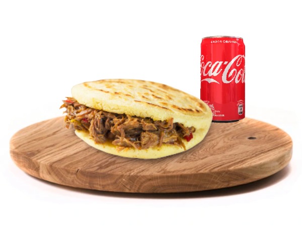 1 Arepa Clásica a elección + Coca Lata 220ml
