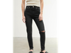 Jeans negro con roturas