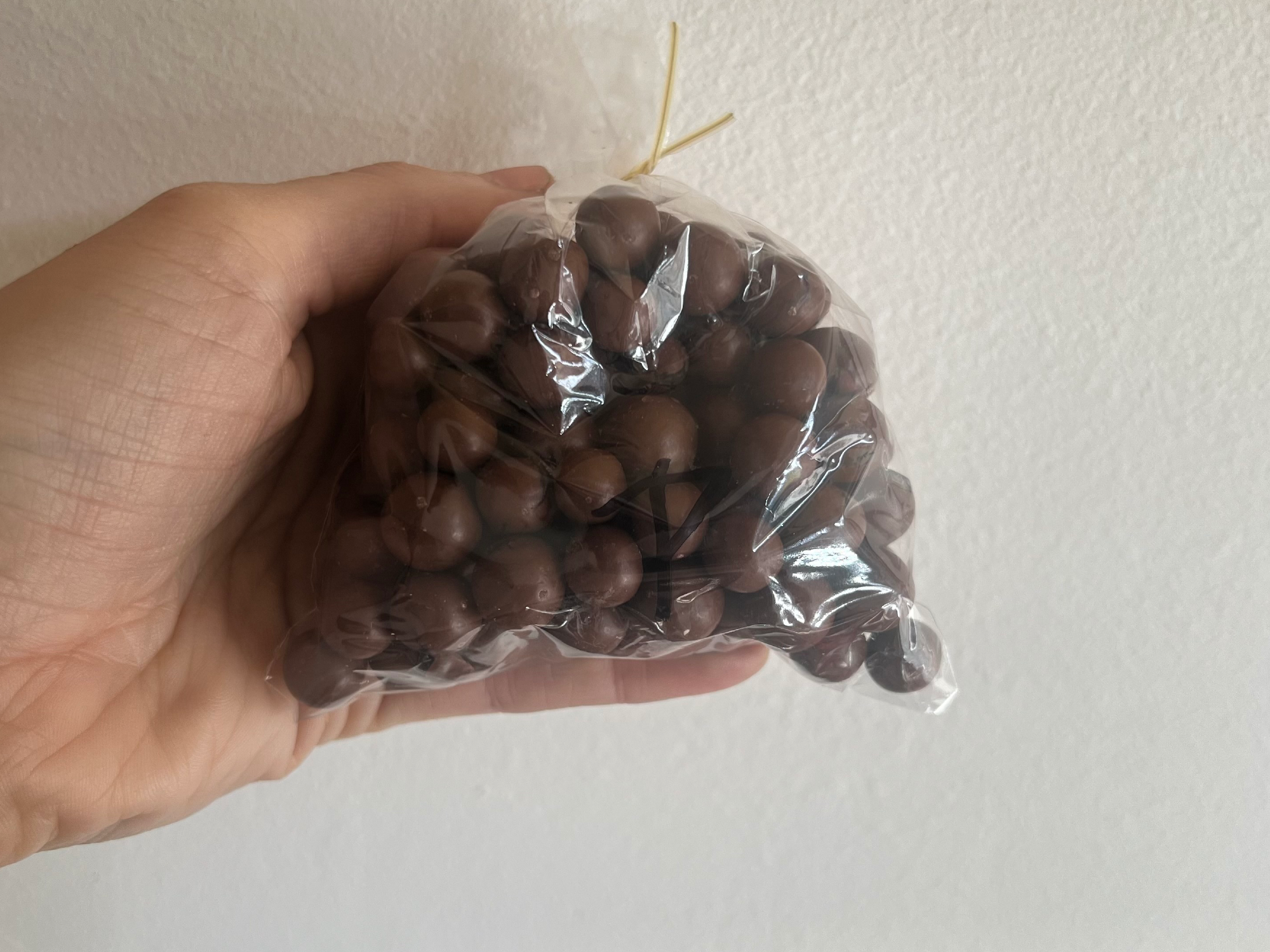 Pasas con chocolate