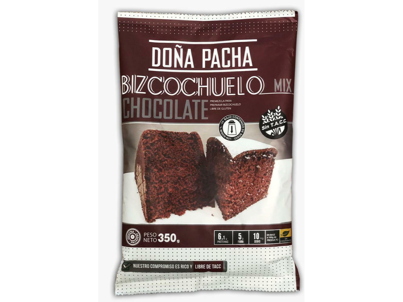 PreMezcla Bizcochuelo Chocolate 350gr Sin tacc