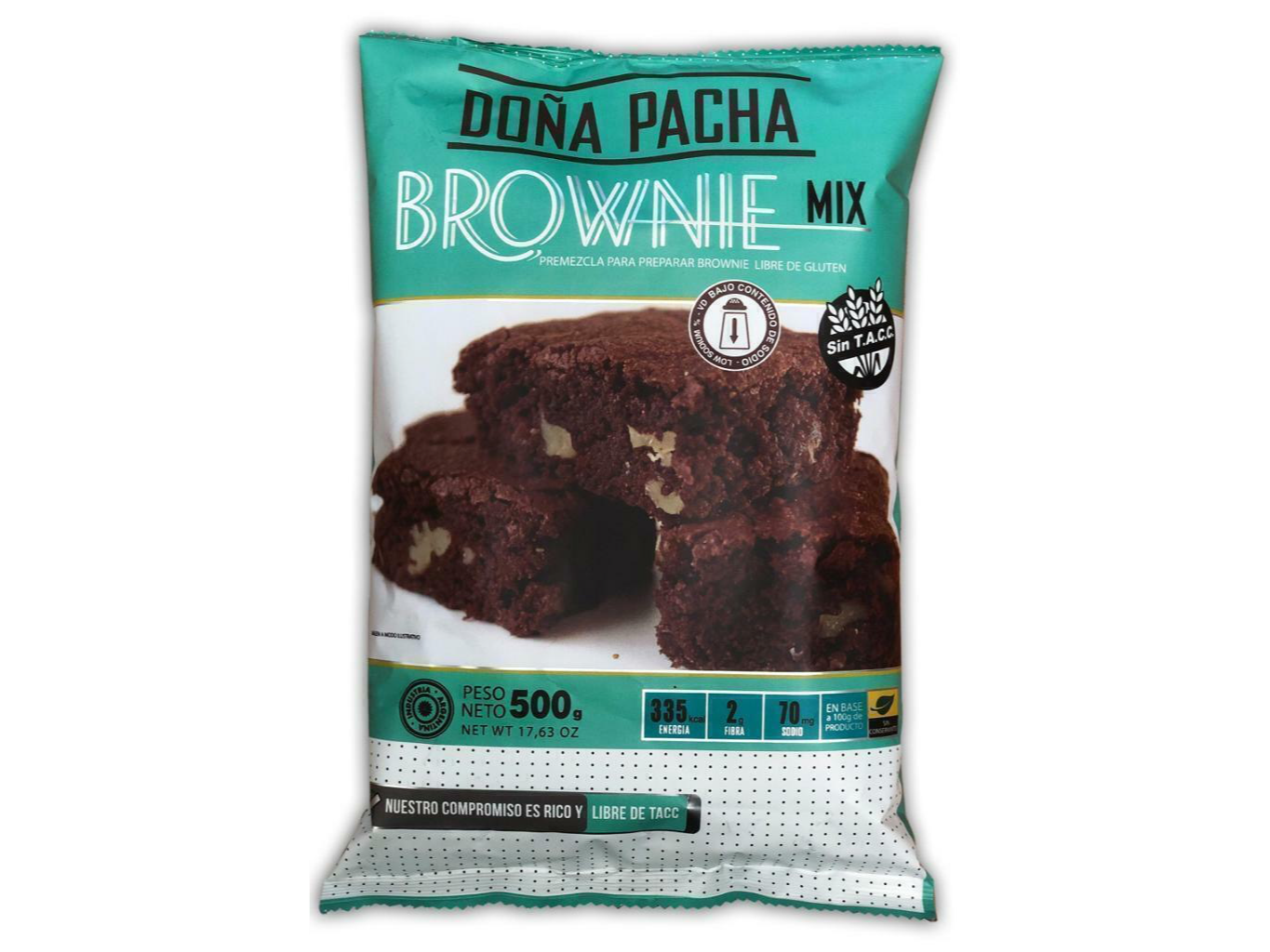 PreMezcla Brownie 500gr Sin tacc