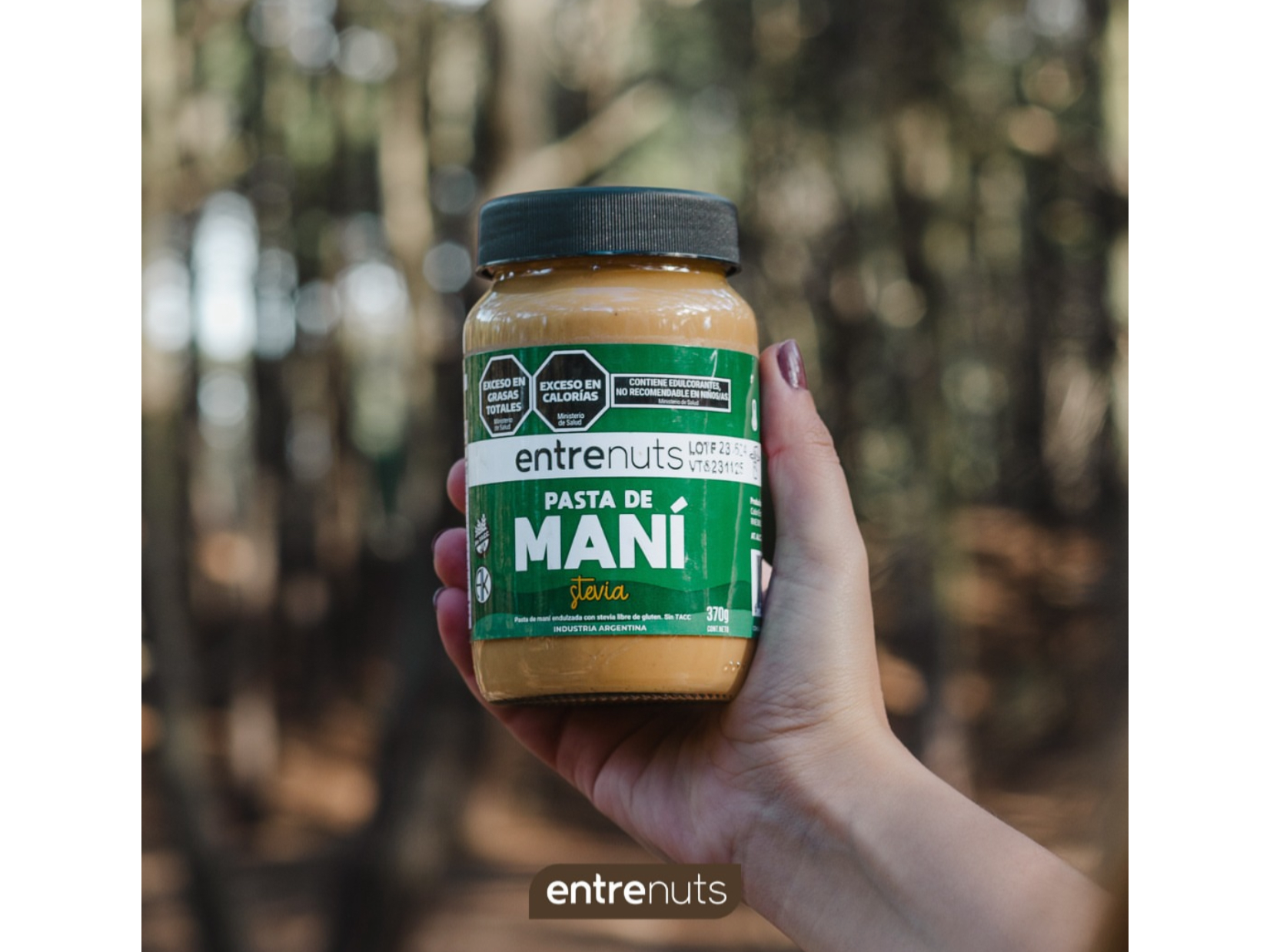 Pasta de maní endulzada