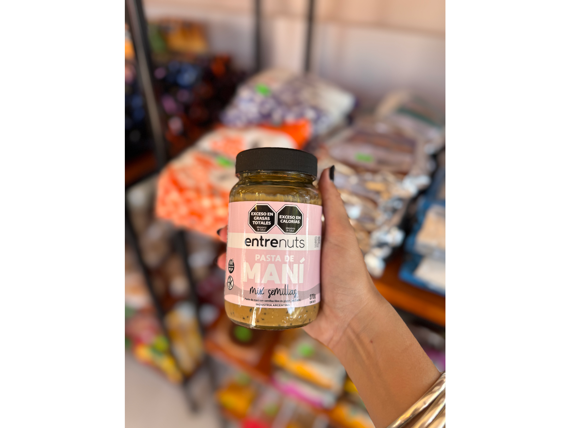 Pasta de mani con mix de semillas