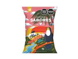 Chips de mandioca con sal marina