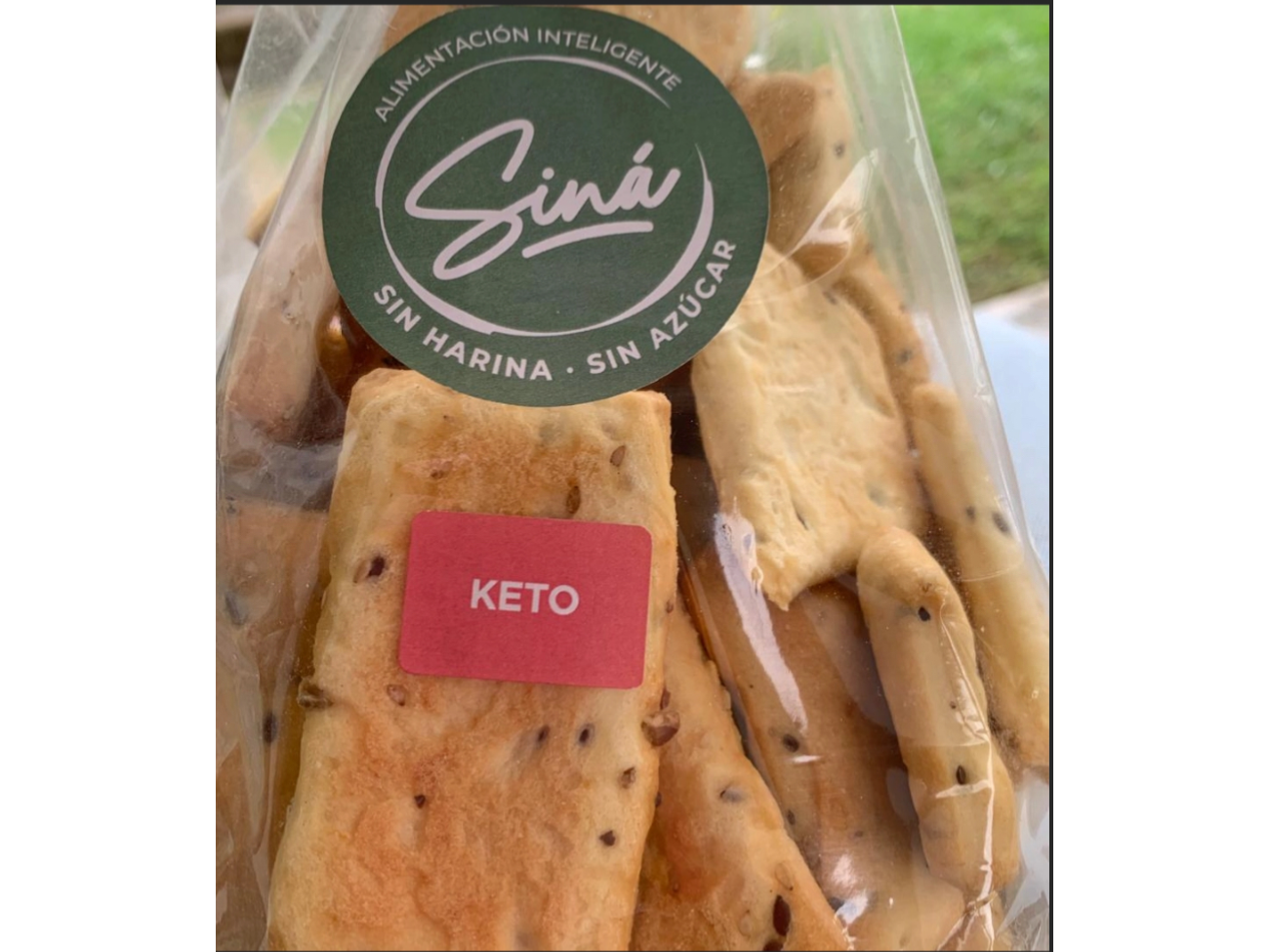 Crackers Keto albahaca