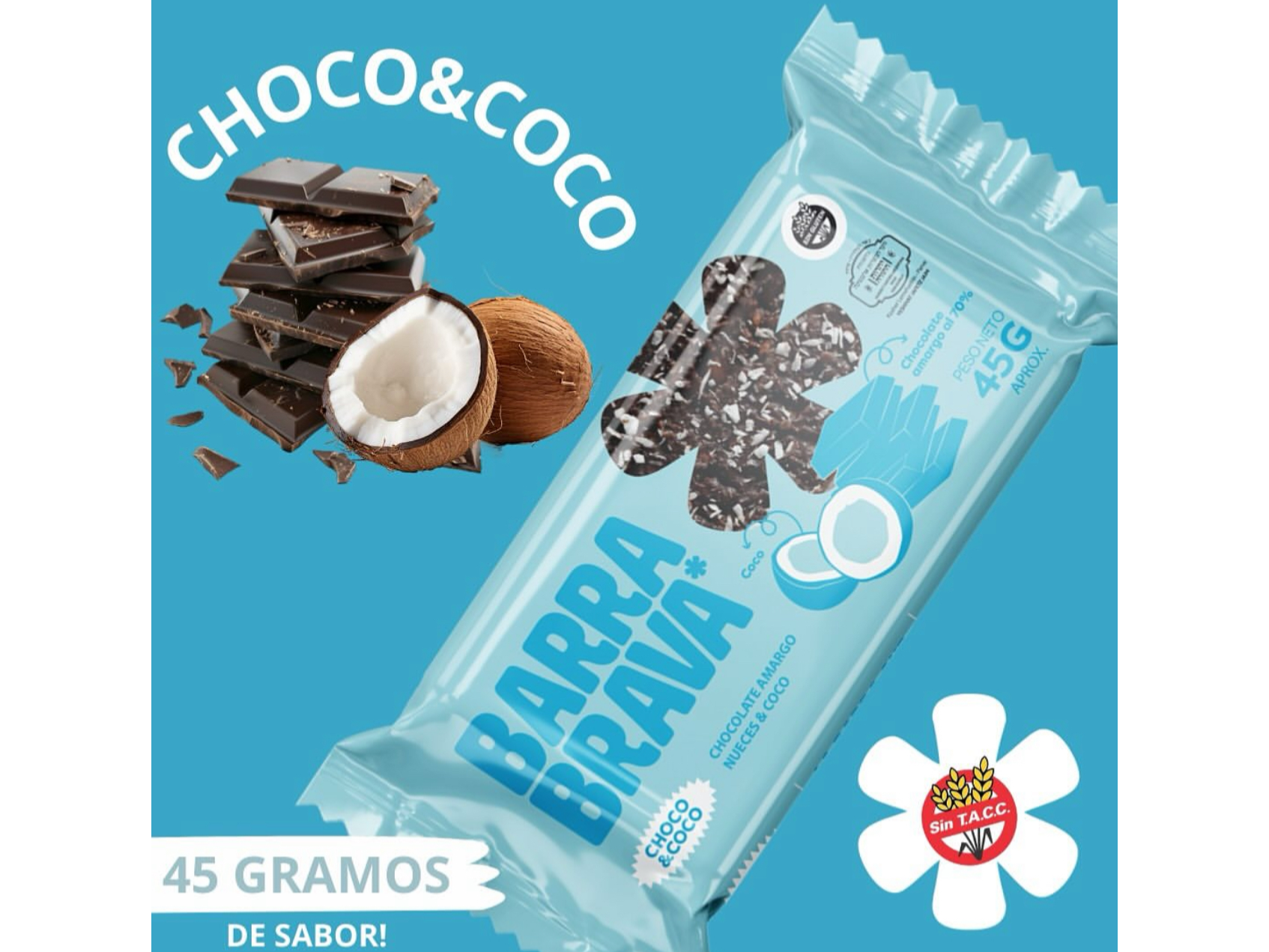 Barra Chocolate y Coco