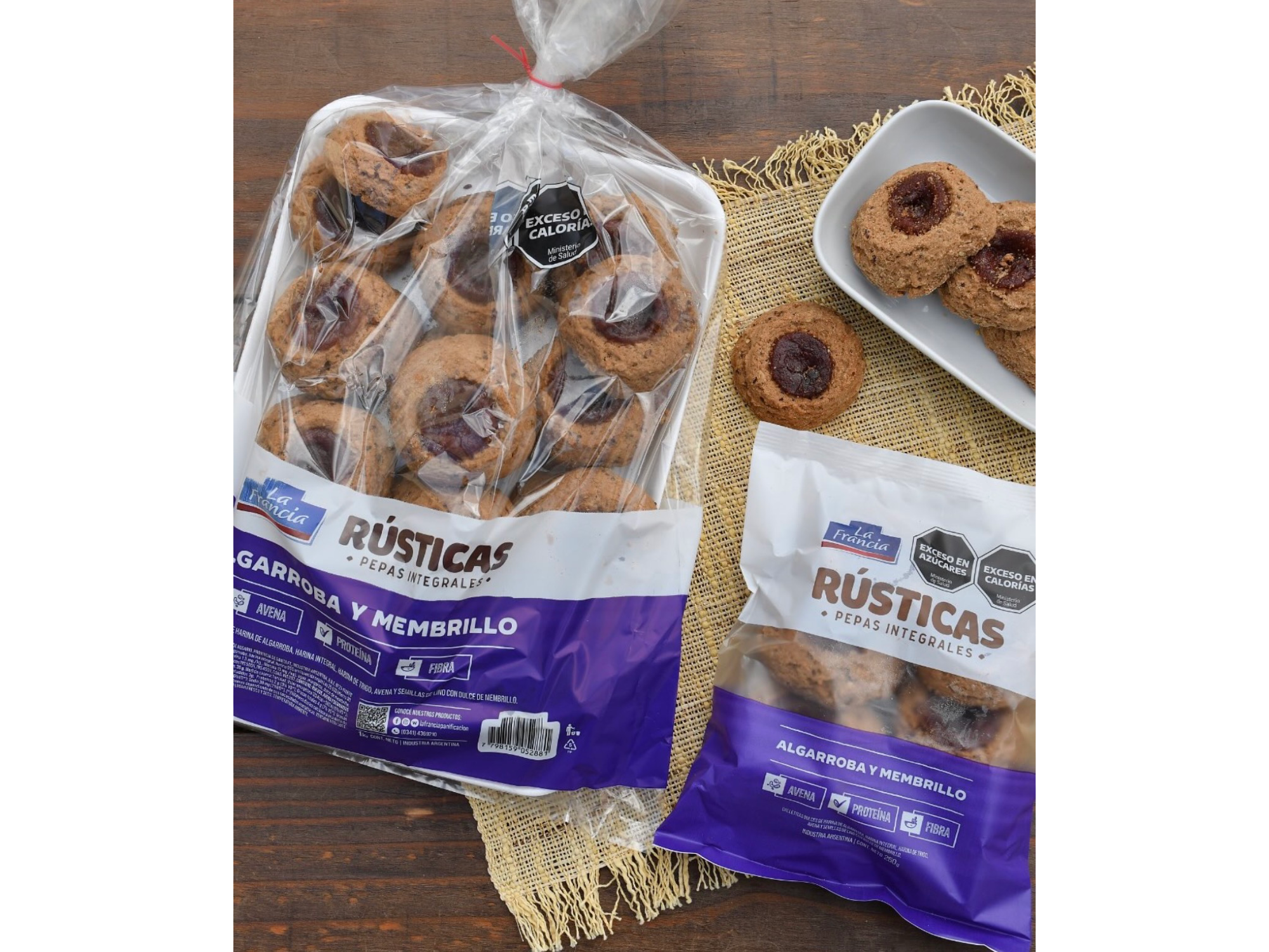 Pepas membrillo y algarroba 250 gr