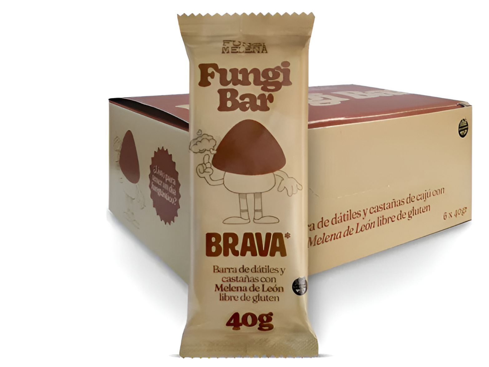 Barra de cereal fungi con melena de León