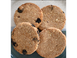Cookies de vainilla, pasas de uva y nueces