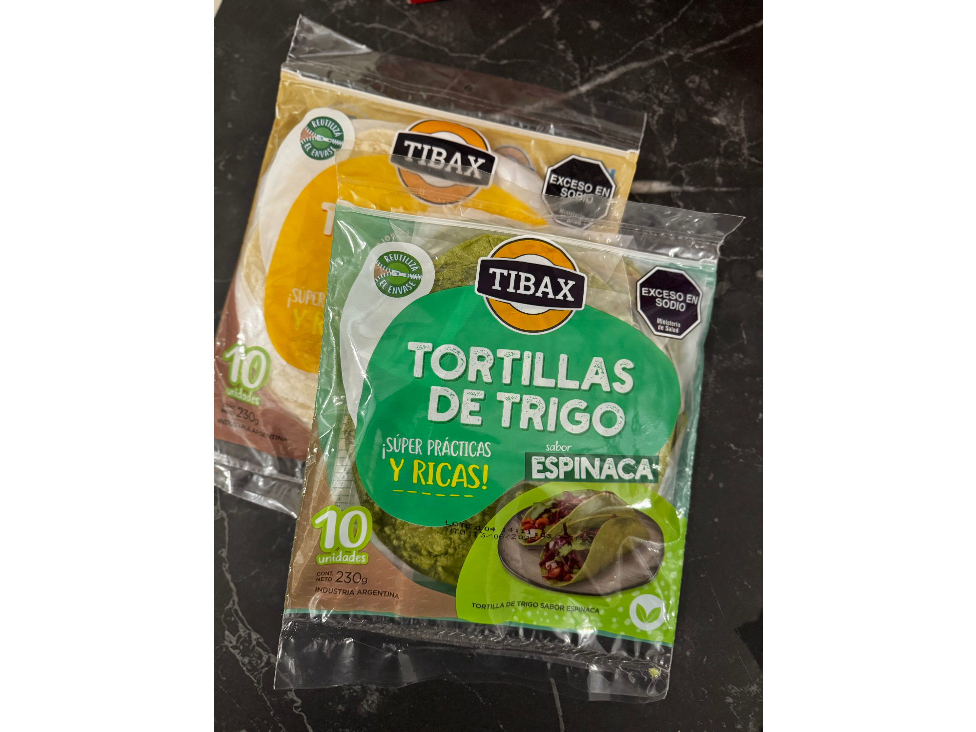 Tortillas Espinaca