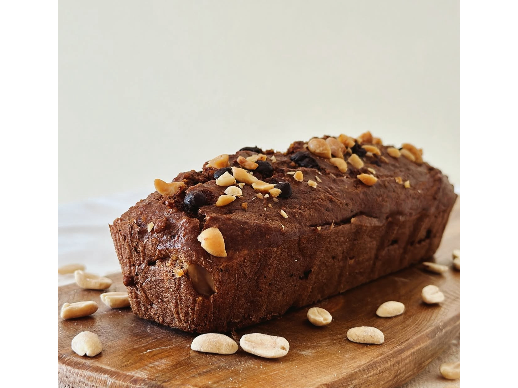 Budín Chocolate y Pasta de mani crocante Keto