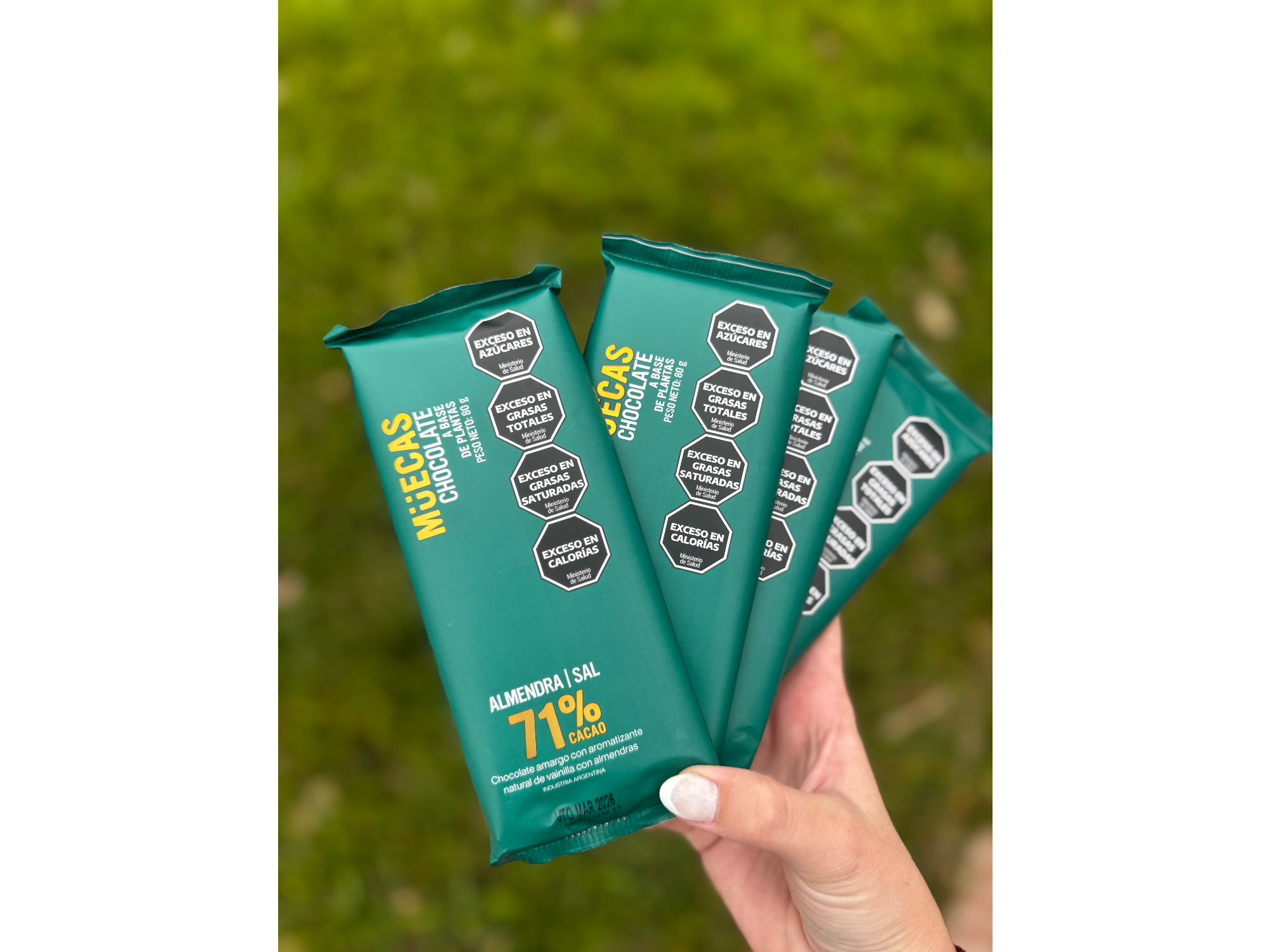 Barra de chocolate 71% cacao