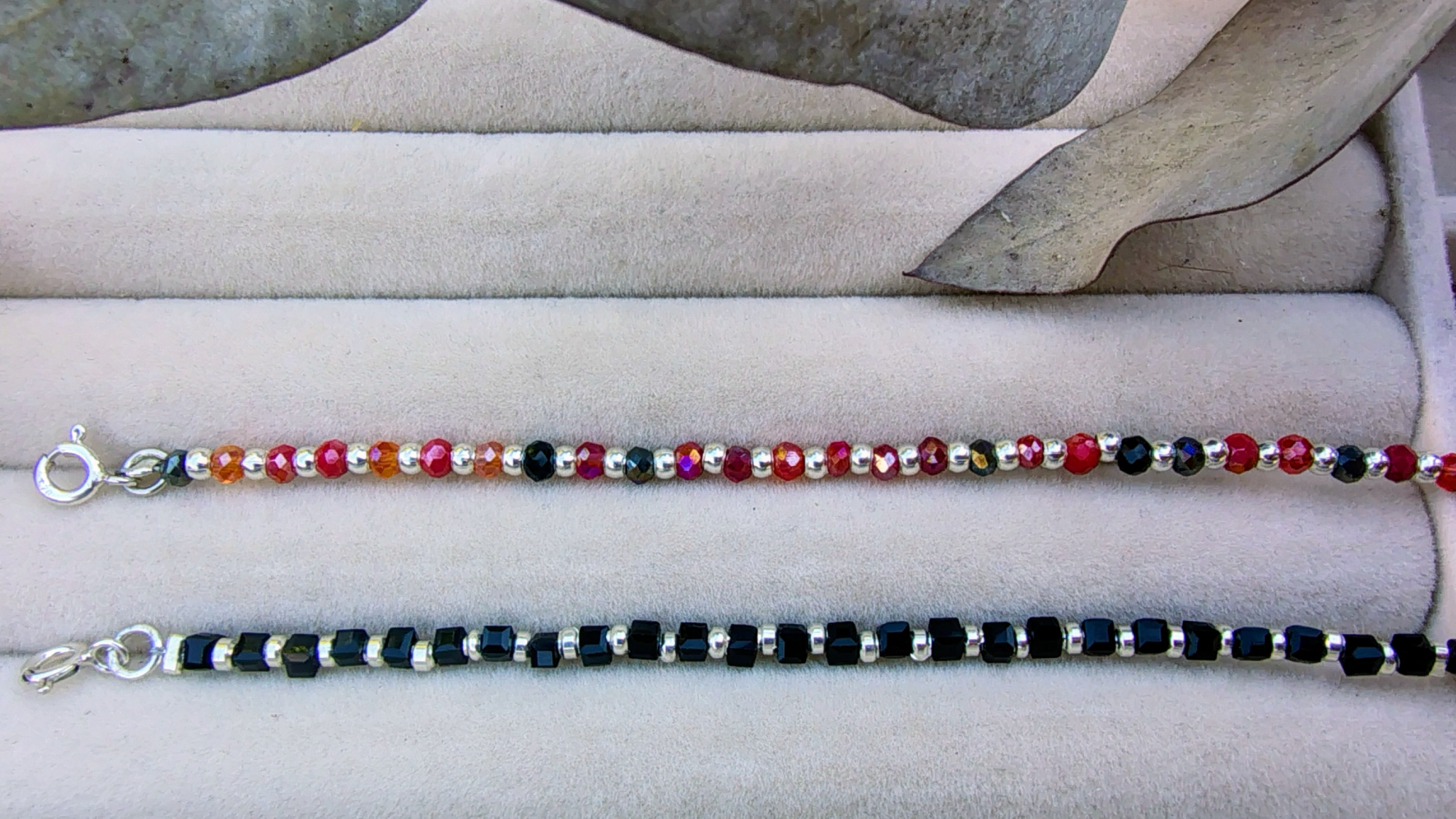 Pulseras de Cristales y plata