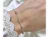 Pulsera Singapur con bolita de 4 mm
