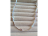 Cristal bicono tornasolado con dije corazón CHO001