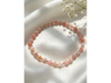 Cuarzo rosa facetada elastizada PNE004