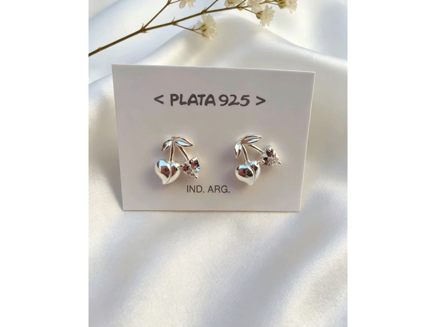 Aro pasante ramito corazón
