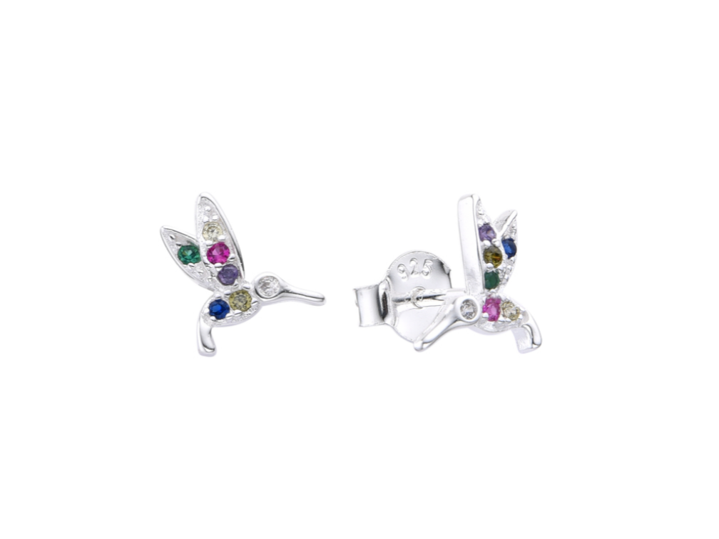 Aros colibrí multicolor