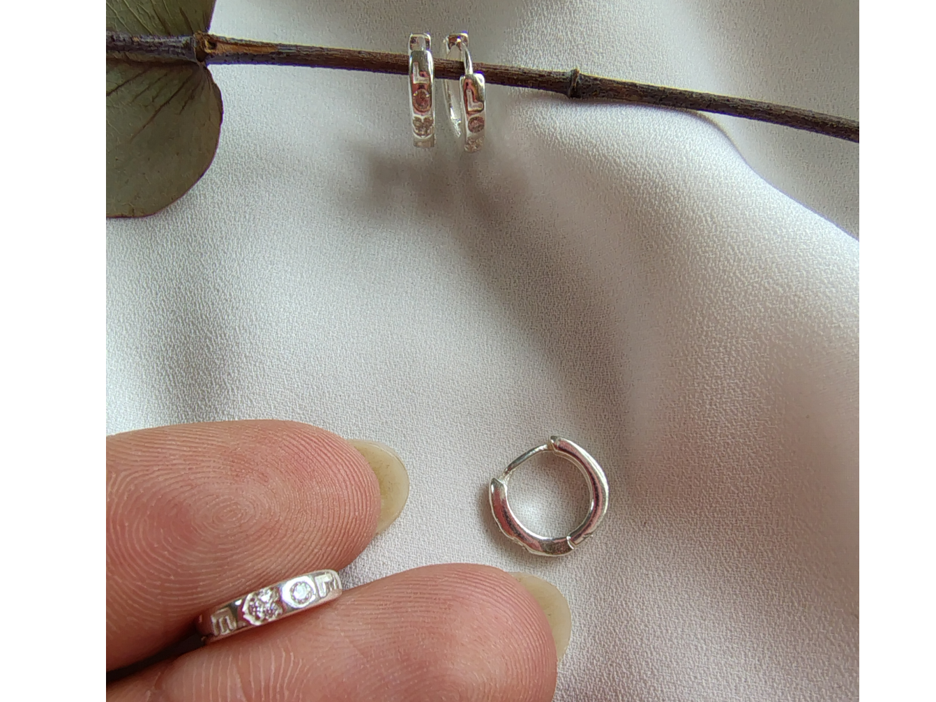 Argollitas Love Strass