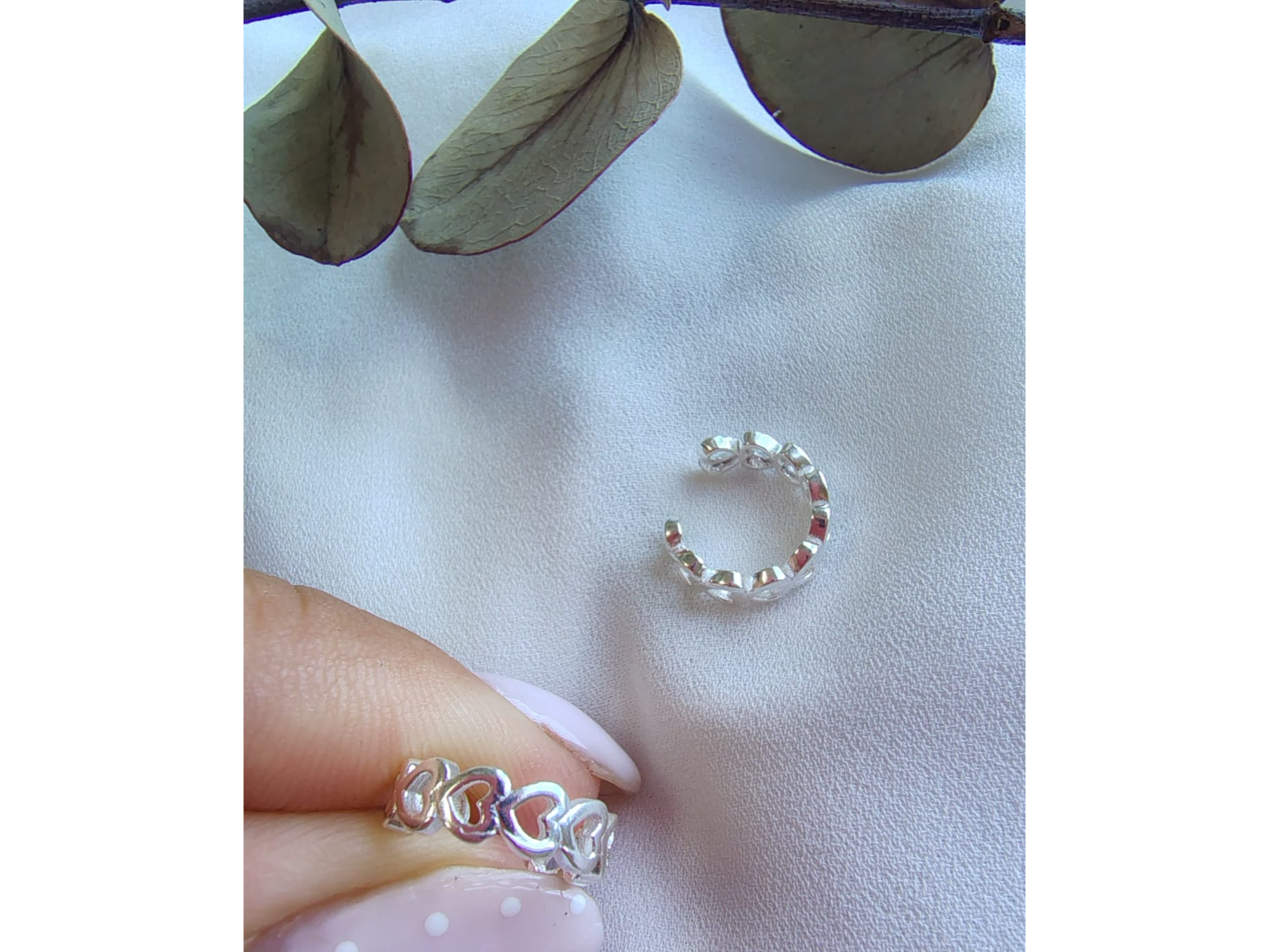 Cuff corazón calado ( precio por unidad)