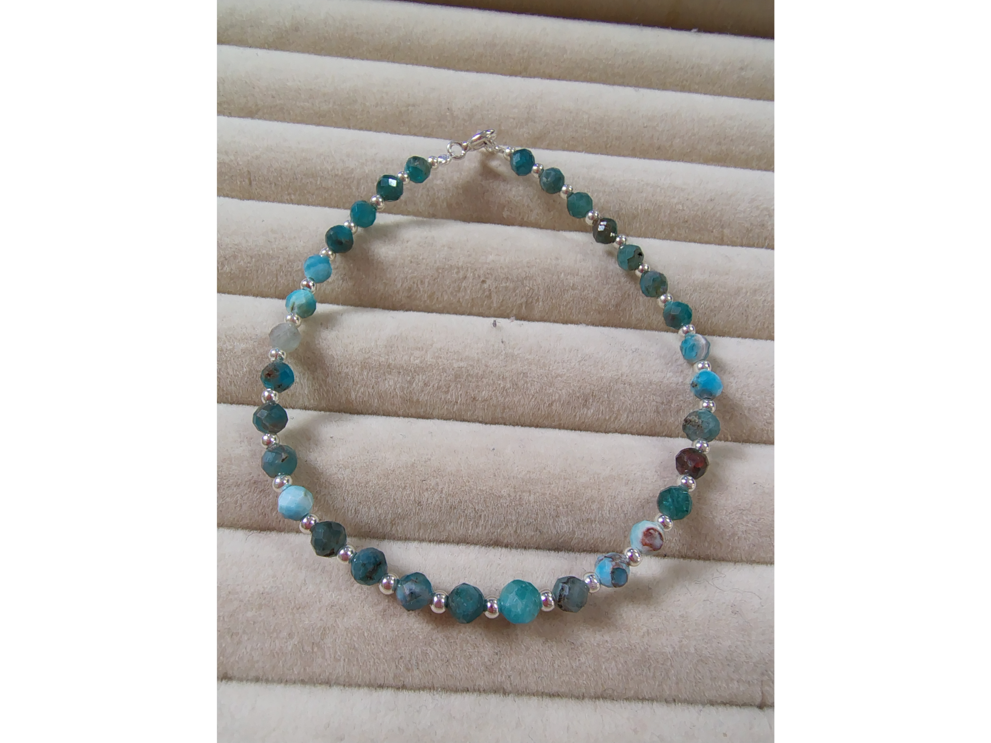 Pulsera Crisocola Facetada PN010