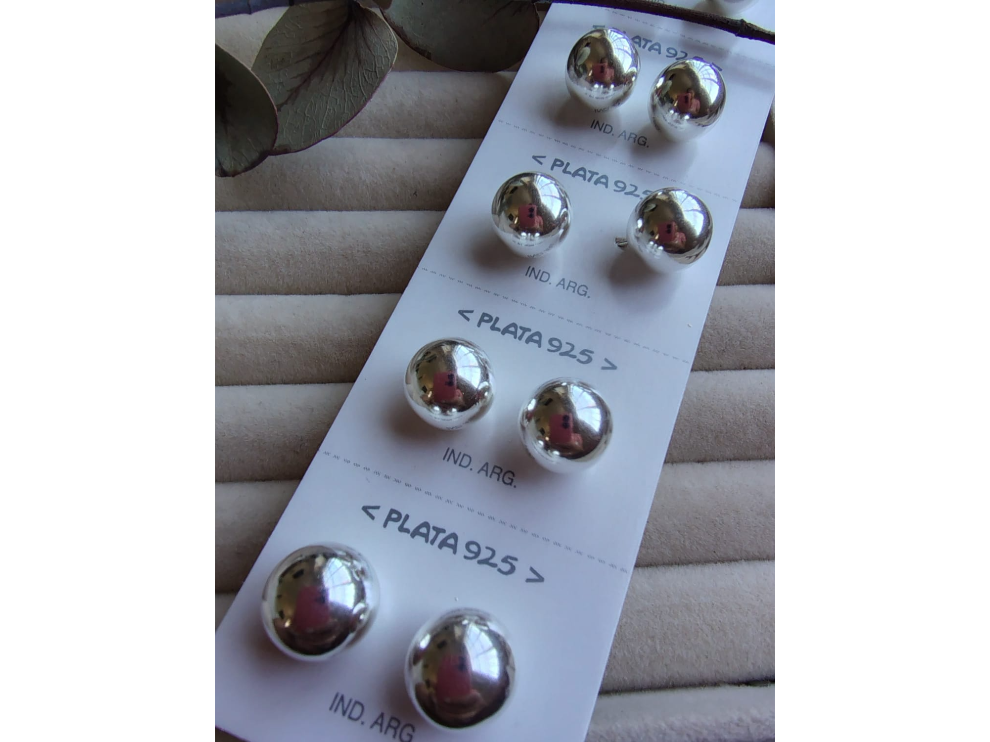 Perla lisa plata 925