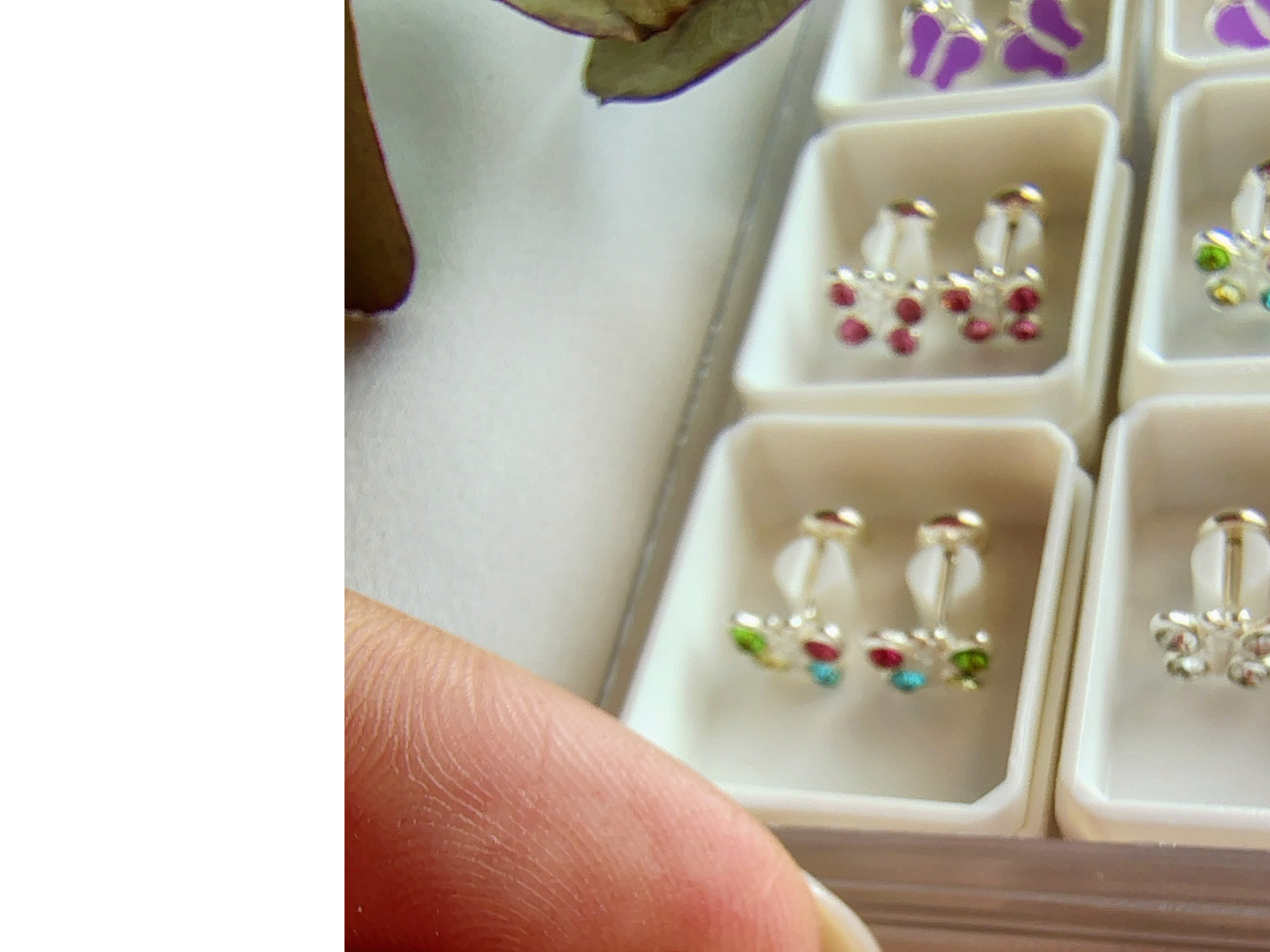 Mariposa Strass rosa ABR028