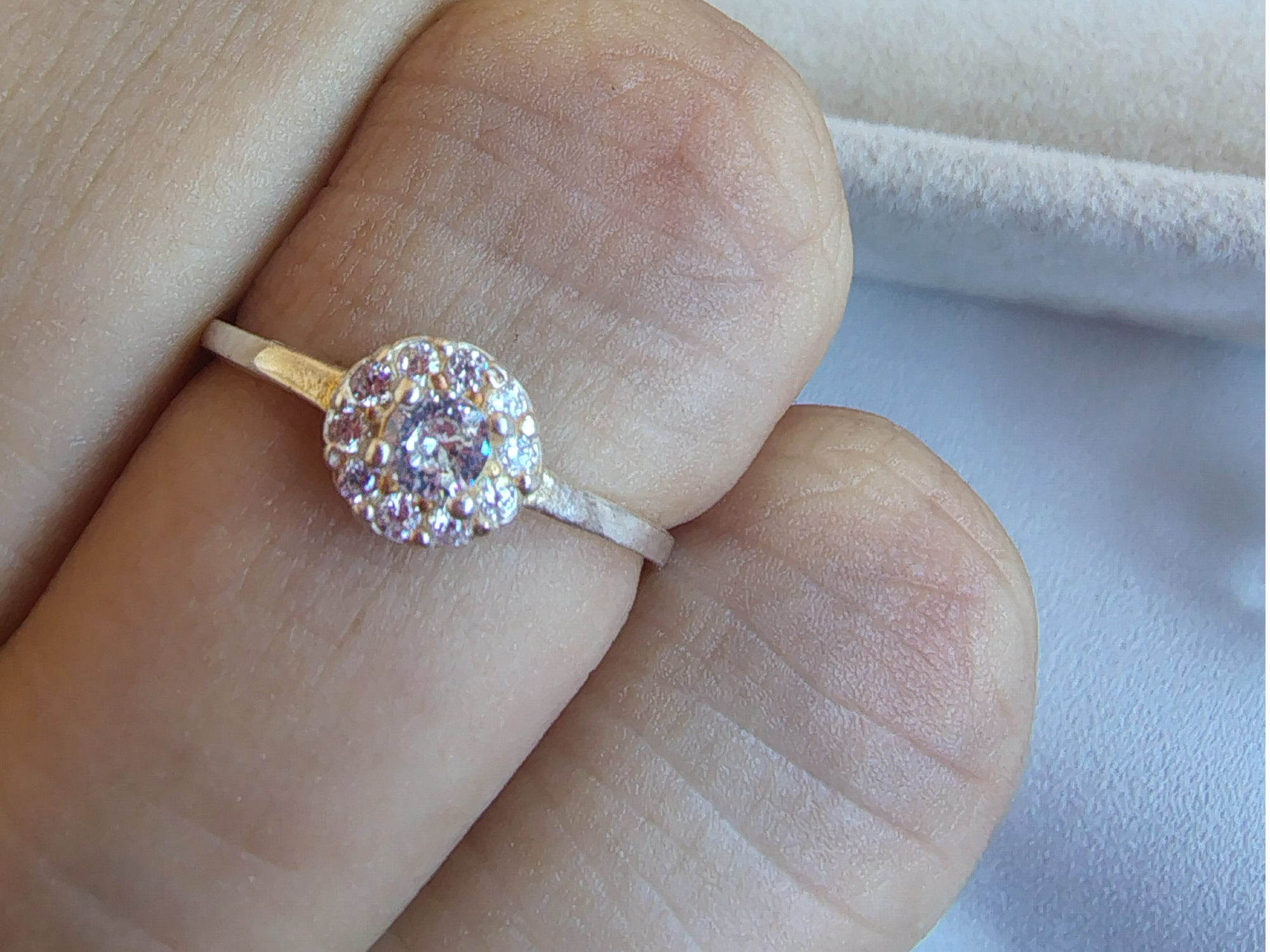 Anillo florcita cubic