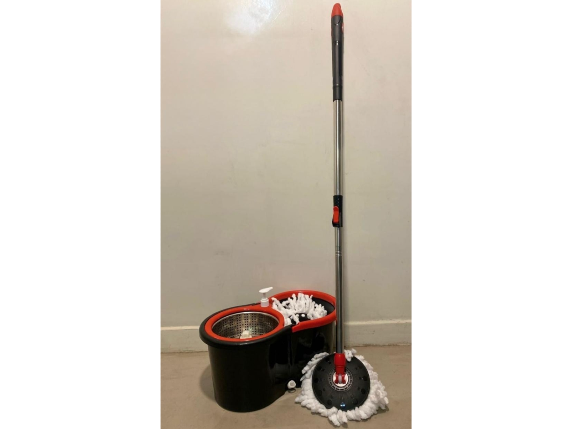 Mopa centrifuga cabo largo 1.45 mts! + mopa de repuesto