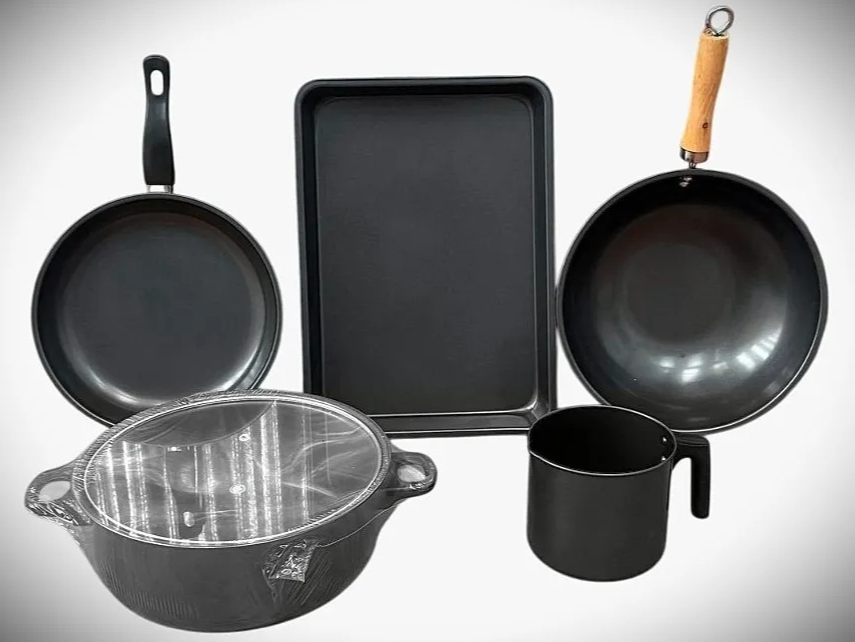 Set de ollas 5 piezas color negras