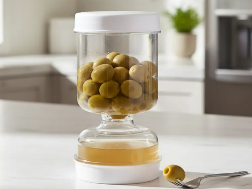 Frasco colador para aceitunas/pepinillos