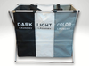 Cesto de ropa con 3 divisiones