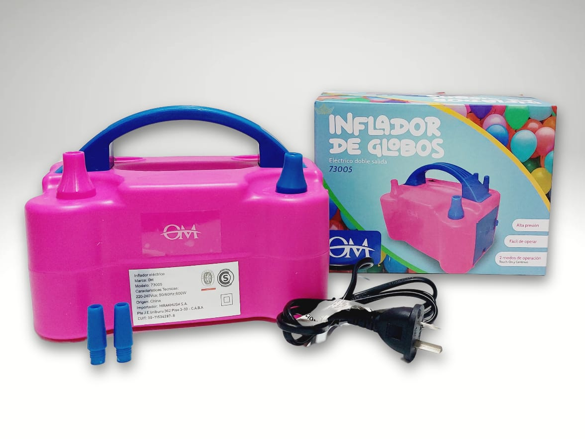 Inflador de globos eléctrico 600 watts
