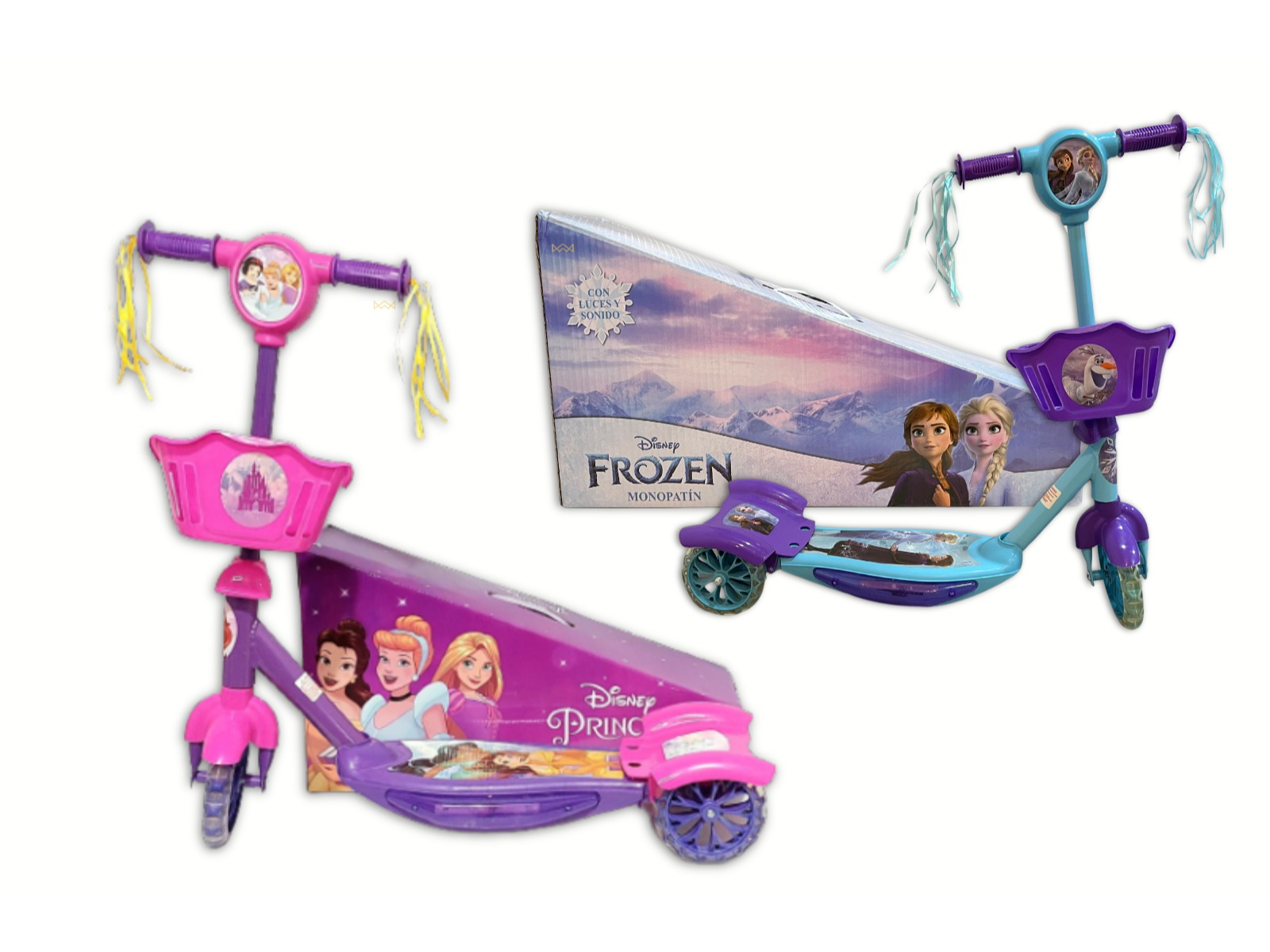 Monopatín canastito "FROZEN"