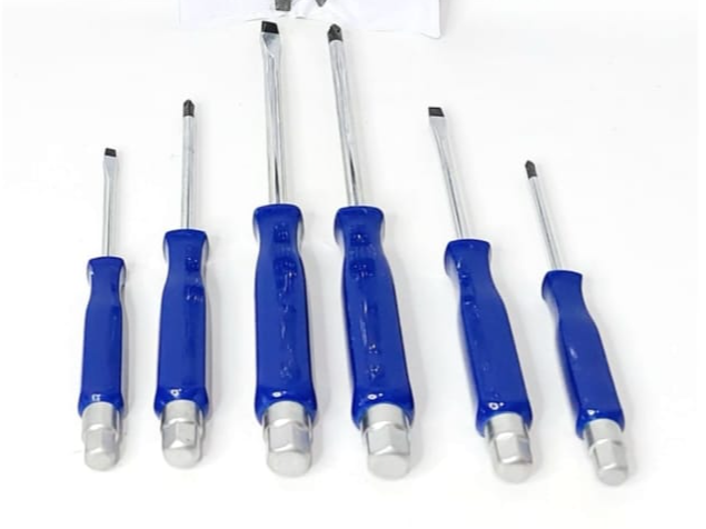 Destornillador golpe 6 piezas - punta imantada