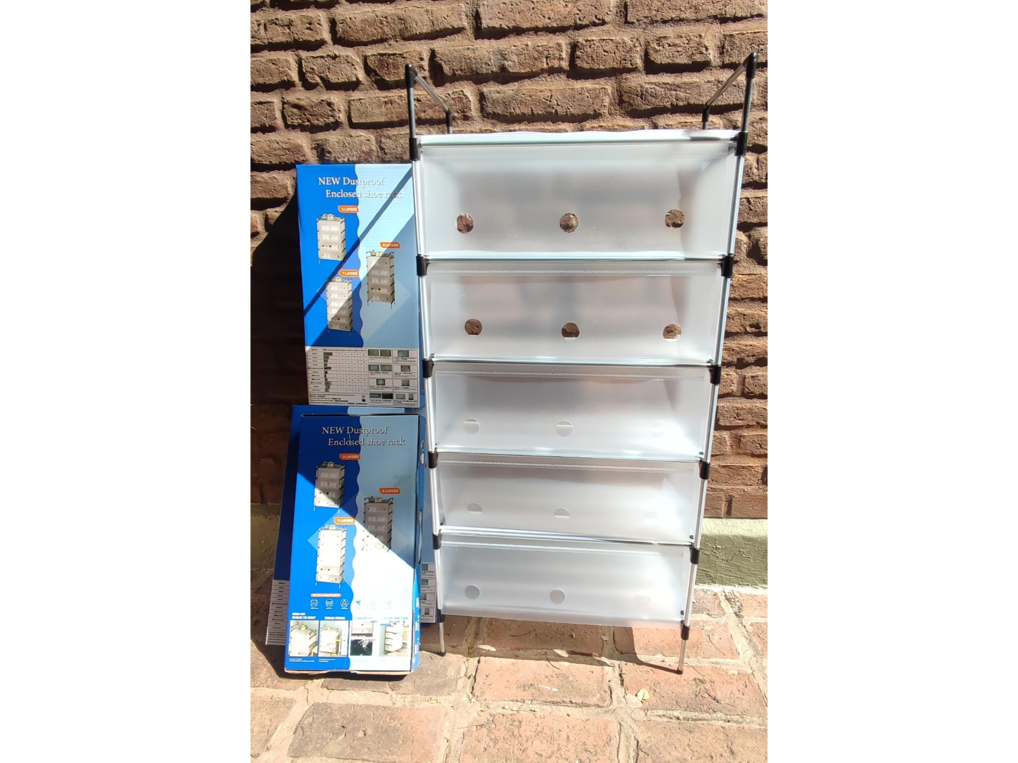 Zapatero 6 niveles con carpeta protectora