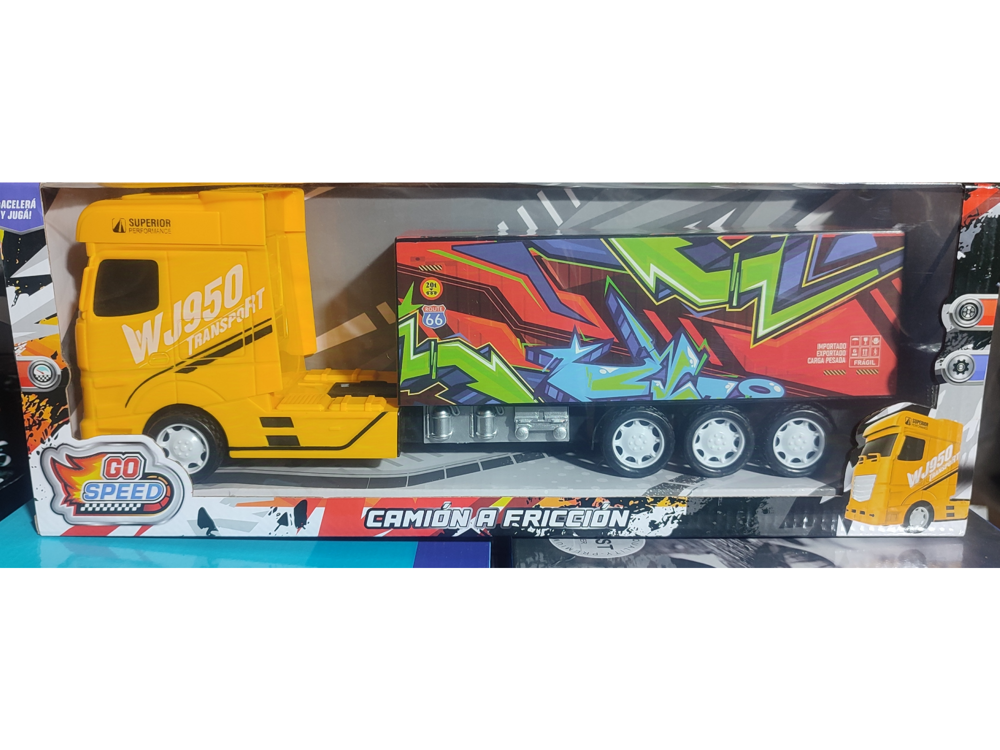 Camión grande a fricción