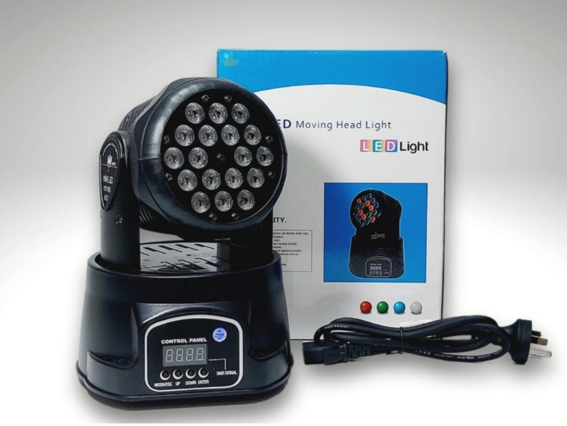Cabezal móvil 18 led