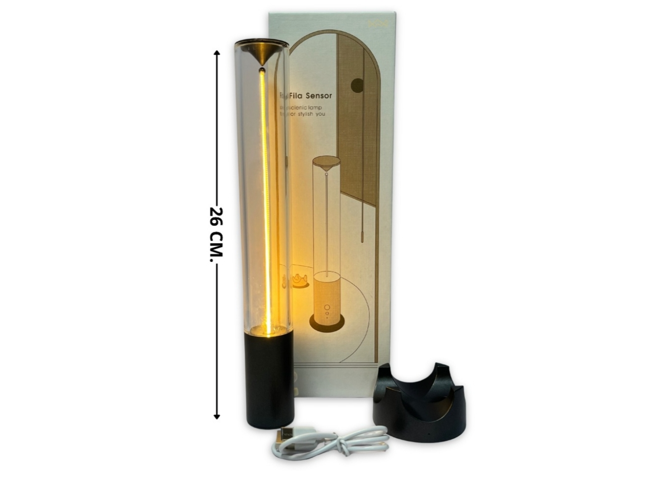 Lámpara con filamento imantado