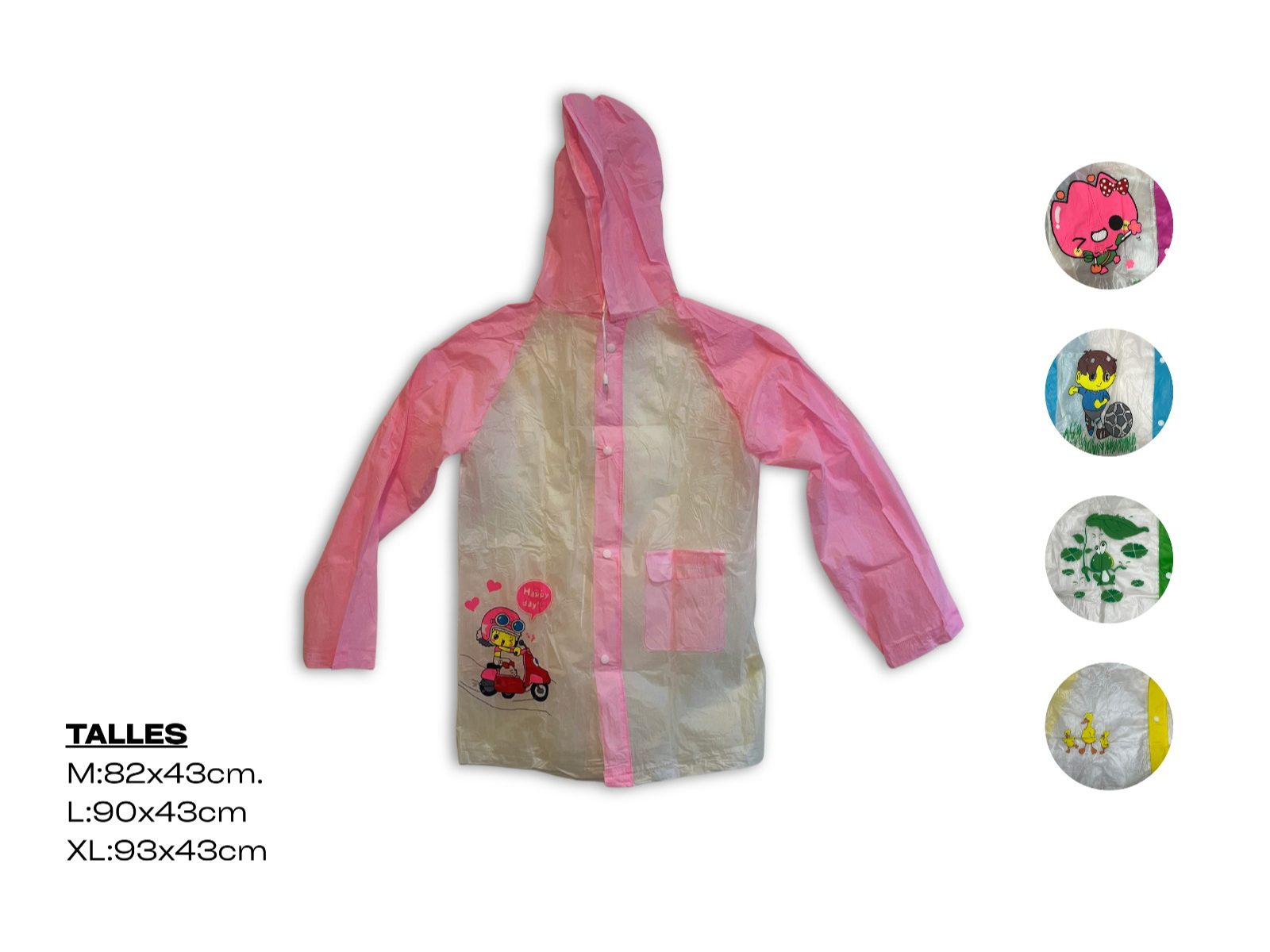 Piloto de lluvia infantil