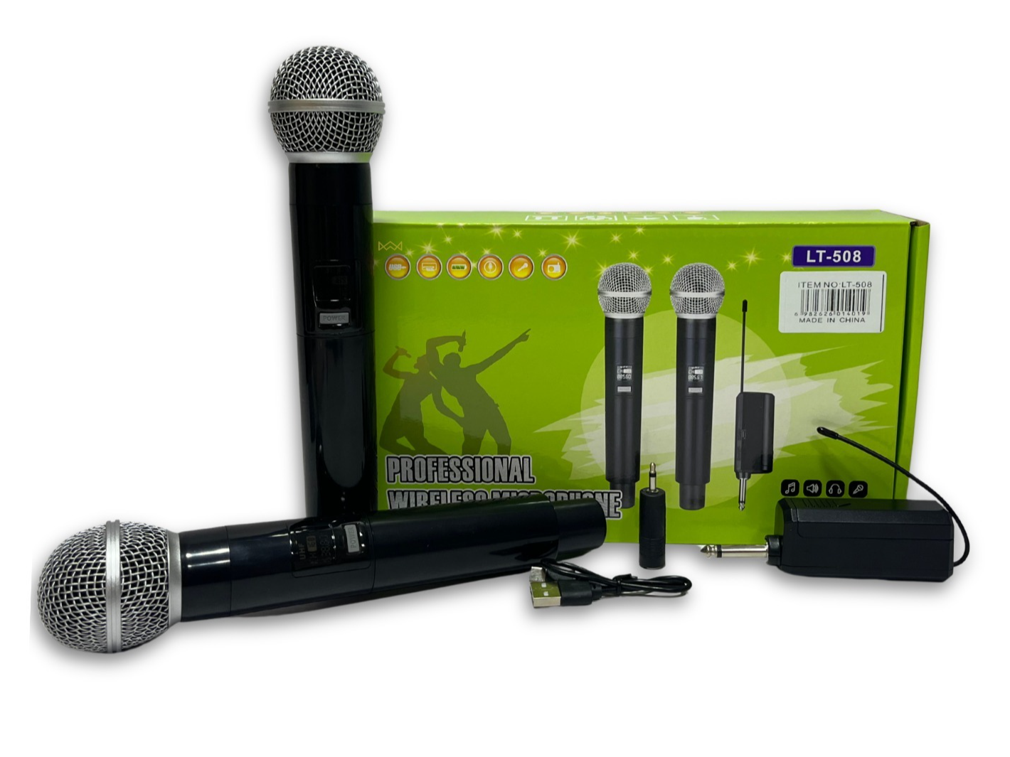 Kit micrófono dual wireless