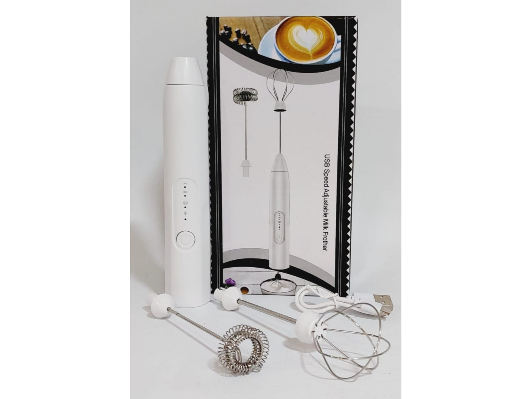 Batidor de café recargable