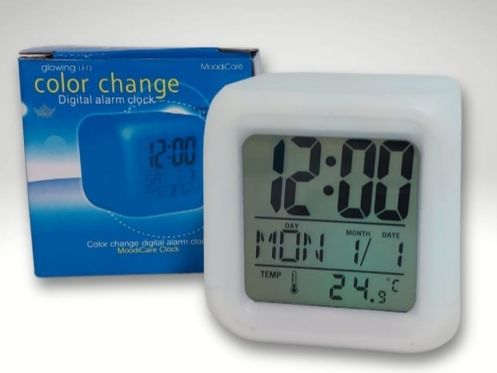 Reloj con luz led