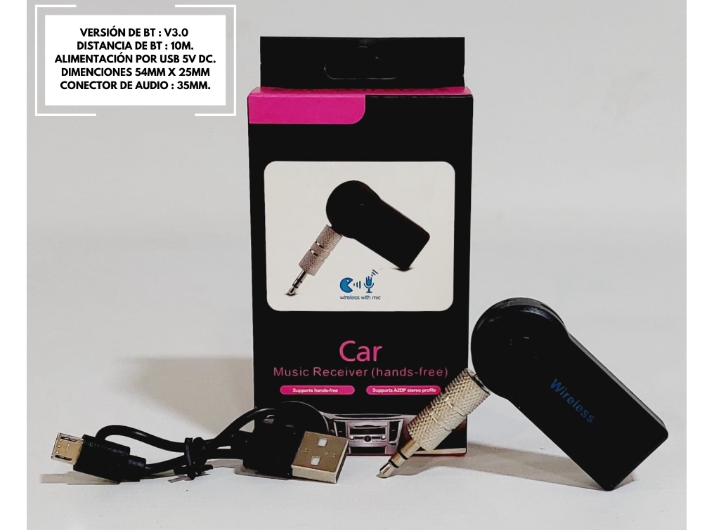 Adaptador de auto Bluetooth