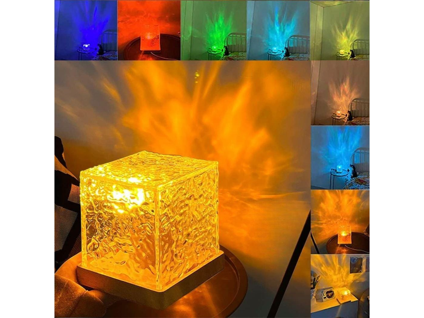 Lámpara aurora boreal con control remoto