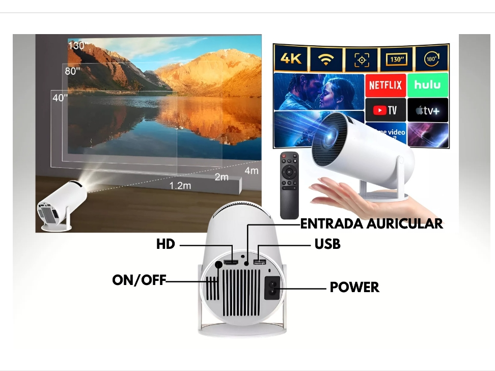 Proyector led ultra HD