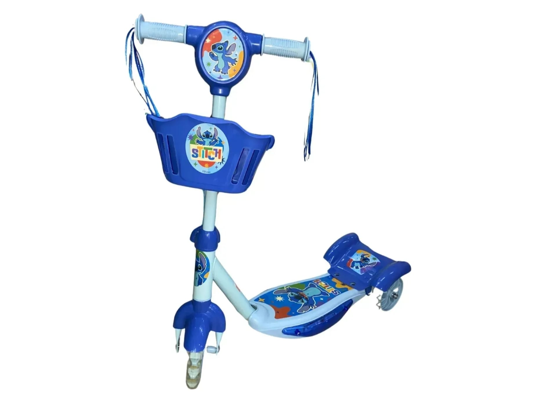 Monopatín canastito "STITCH"