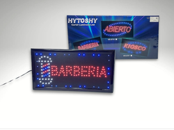 Cartel luminoso "BARBERIA"